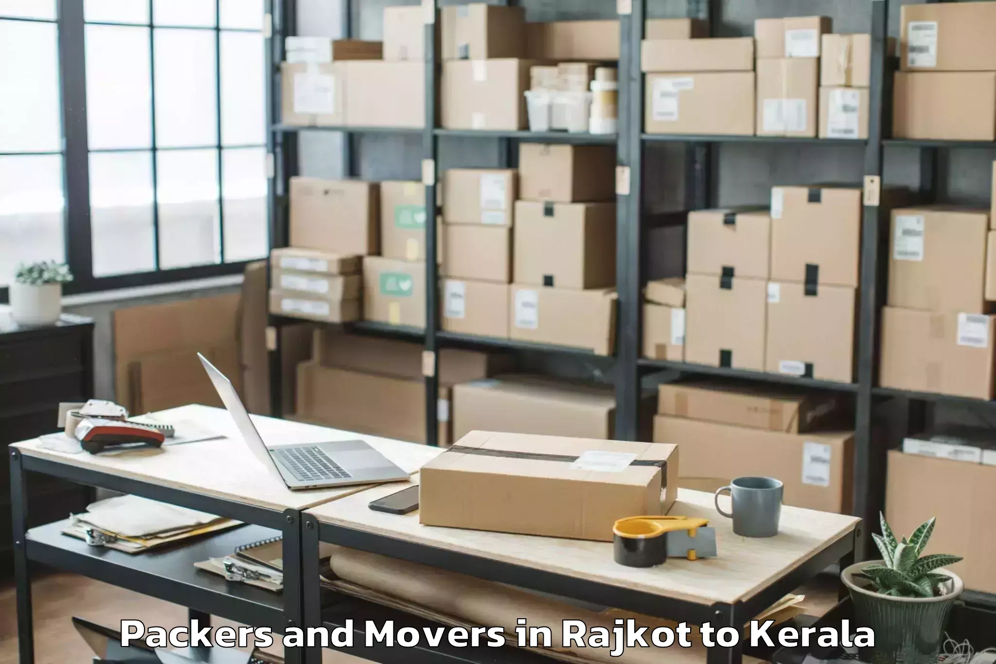 Top Rajkot to Rp Mall Kollam Packers And Movers Available